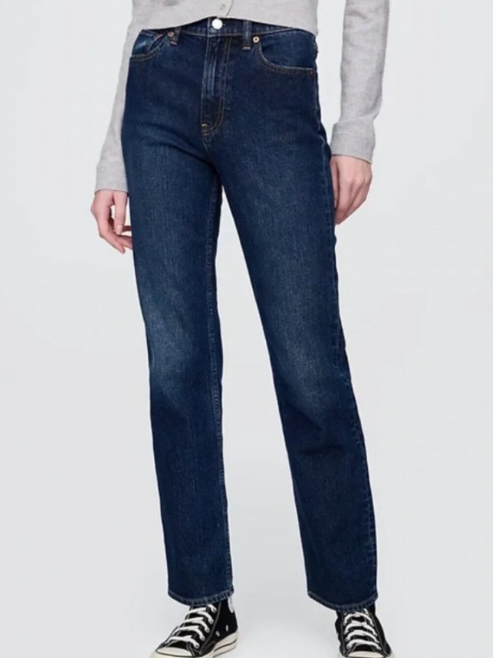 Gap '90s Straight High Rise jeans dark wash denim 28/6